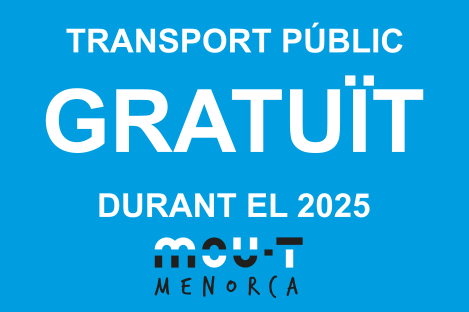 El transport públic serà finalment gratuït a Menorca durant el 2025