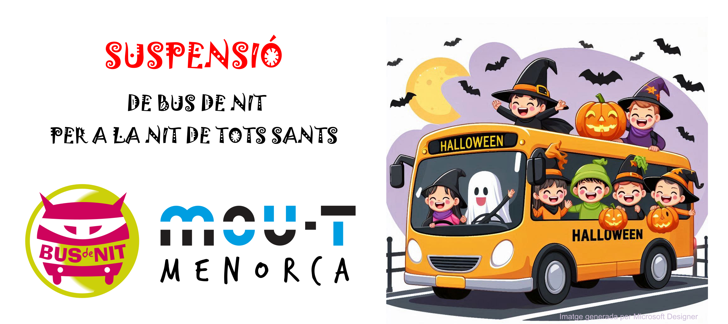 Suspensió de bus de nit per a la matinada de Tots Sants